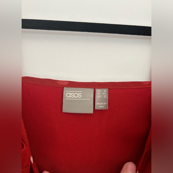 ASOS Red Polka Dot Dress 💃🏻 in UK 6/US 2 - Picture 4 of 6